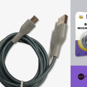 CABLE MICRO USB 90CM GRIS BLISTER WEPLUG