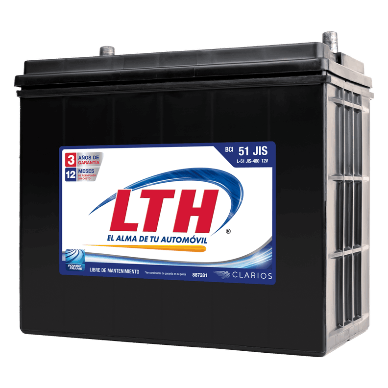 L-51 JIS-480 AUTOMOTIVE BATTERY - Imagen 2